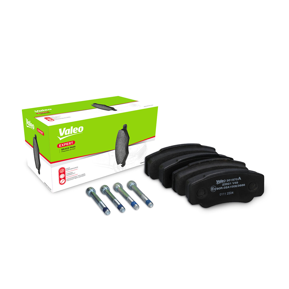 Jeu de 4 plaquettes de frein VALEO ref. 301570A
